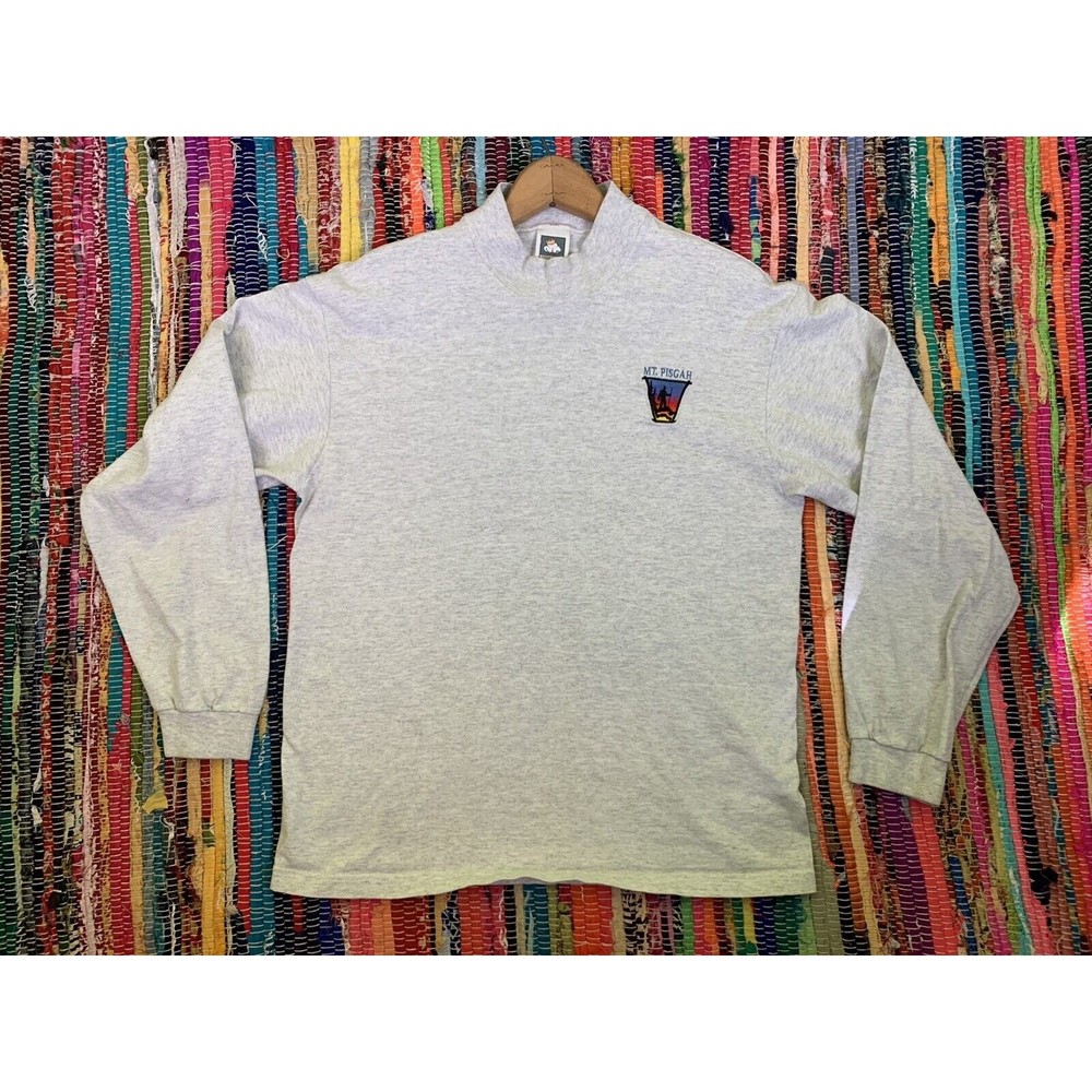 Cotton Deluxe Gray Shirt Size M Embroidered Mt. Pisgah USA